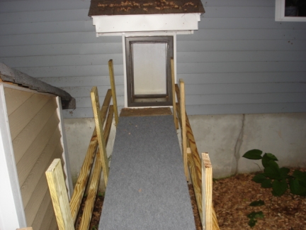 Finished dog ramp