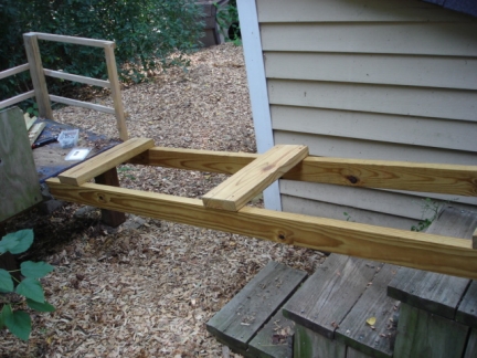 Finished dog ramp at landing