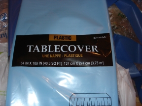 plastic tablecloth